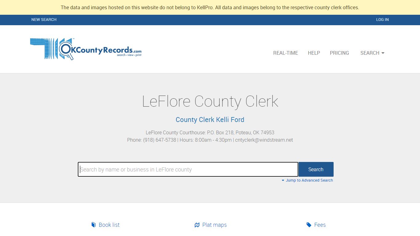 LeFlore County | OKCountyRecords.com | County Clerk Public Land Records ...